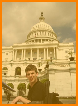 Youth in front of the U.S. Capitol building